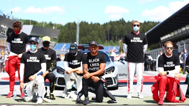 Formula One Drivers Show Anti-Racism Support