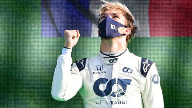 Pierre Gasly wins thrilling Italian Grand Prix after Lewis Hamilton penalty