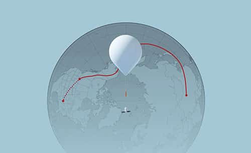 Chinese spy balloon path